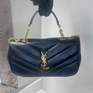 Yves Saint Laurent YSL Womens Handbag Black/Gold